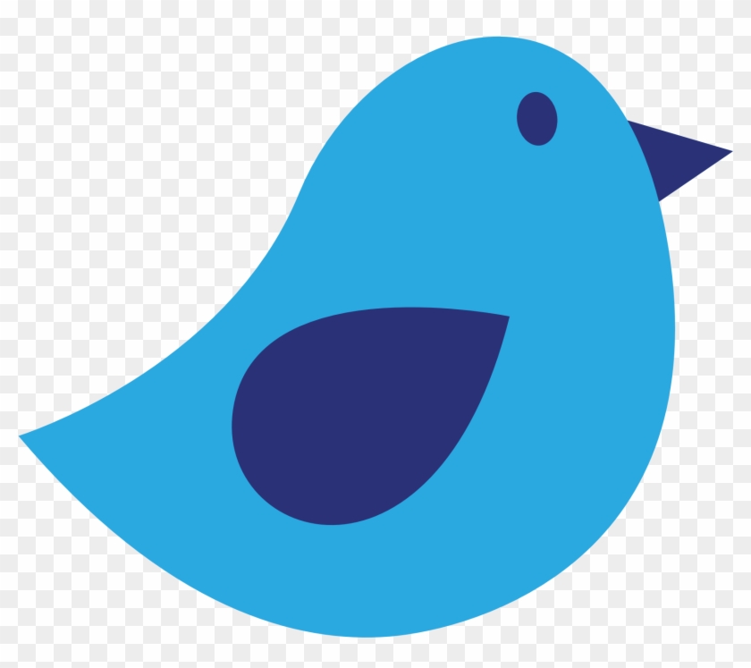 Twitter Logo Vector - Cute Bird Vector Png Clipart #493845