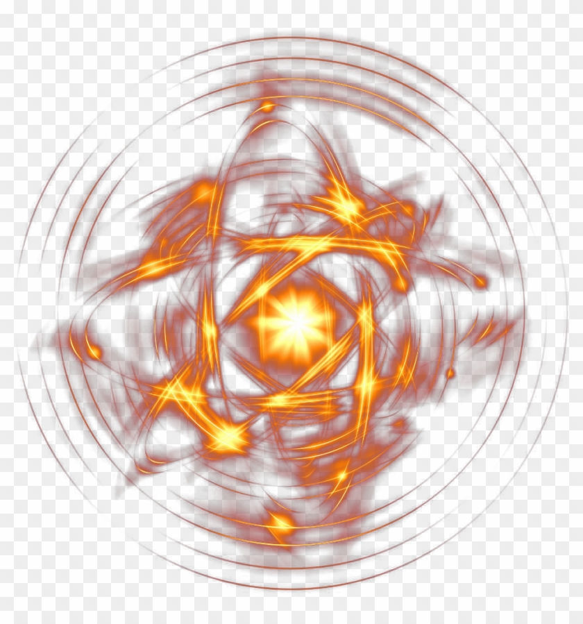Png Effects Orange Glow Neon Light Magic Design Shape - Circle Clipart