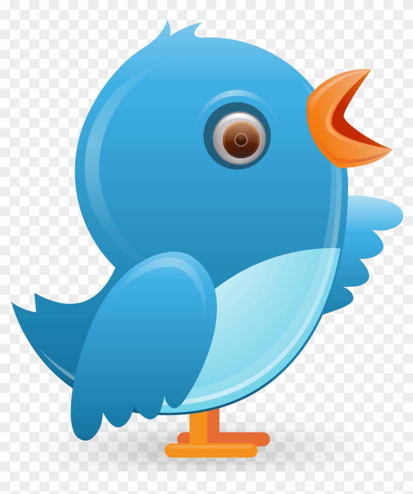 Twitter Bird Logo Png - Cartoon Clipart #494529