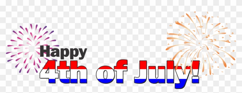 Happy 4th Of July Png - Happy 4th Of July Words Clipart #494772
