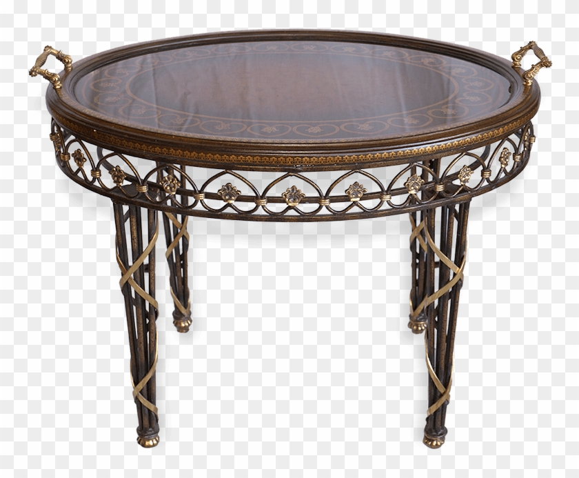 Maitland Smith Oval Tea Table - Coffee Table Clipart #494833
