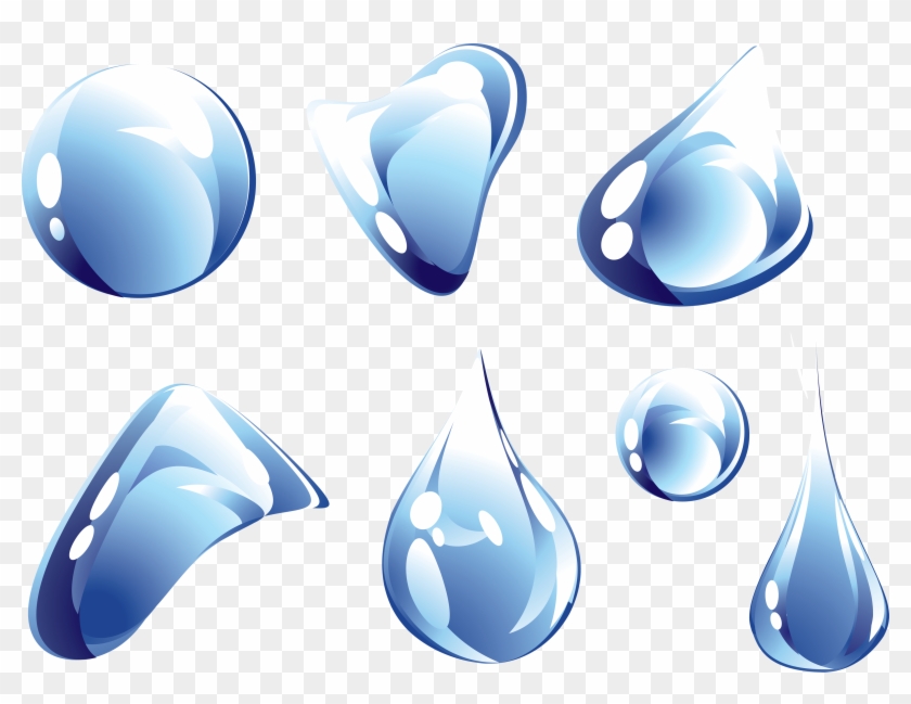 3d Water Drop Png Clipart #494834