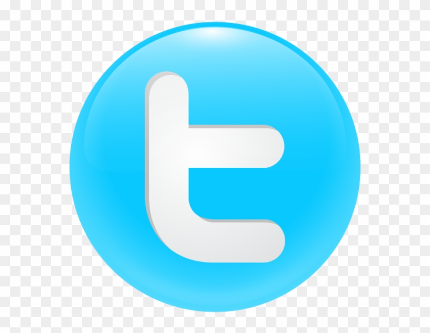 Round Button Image - Twitter Logo Png Clipart
