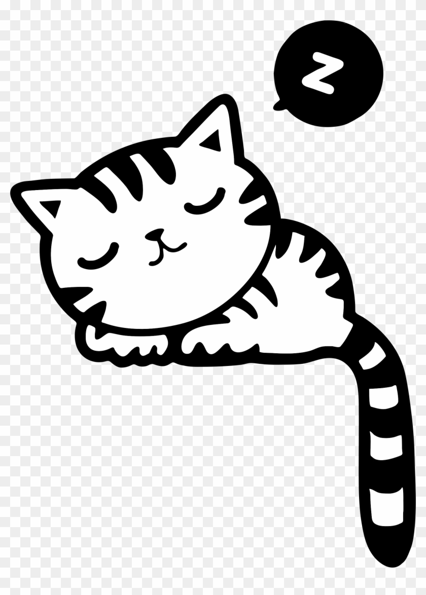 Kitten Clipart Sleeping - Sleeping Clip Art - Png Download #494949