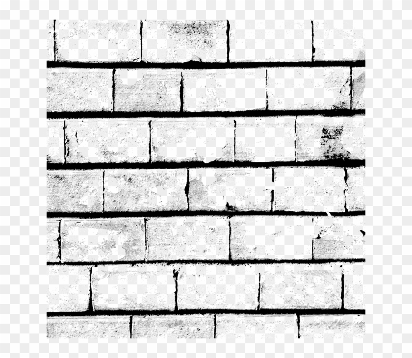 Black And White Brick Wall - White Black Brick Wall Design Clipart #495265