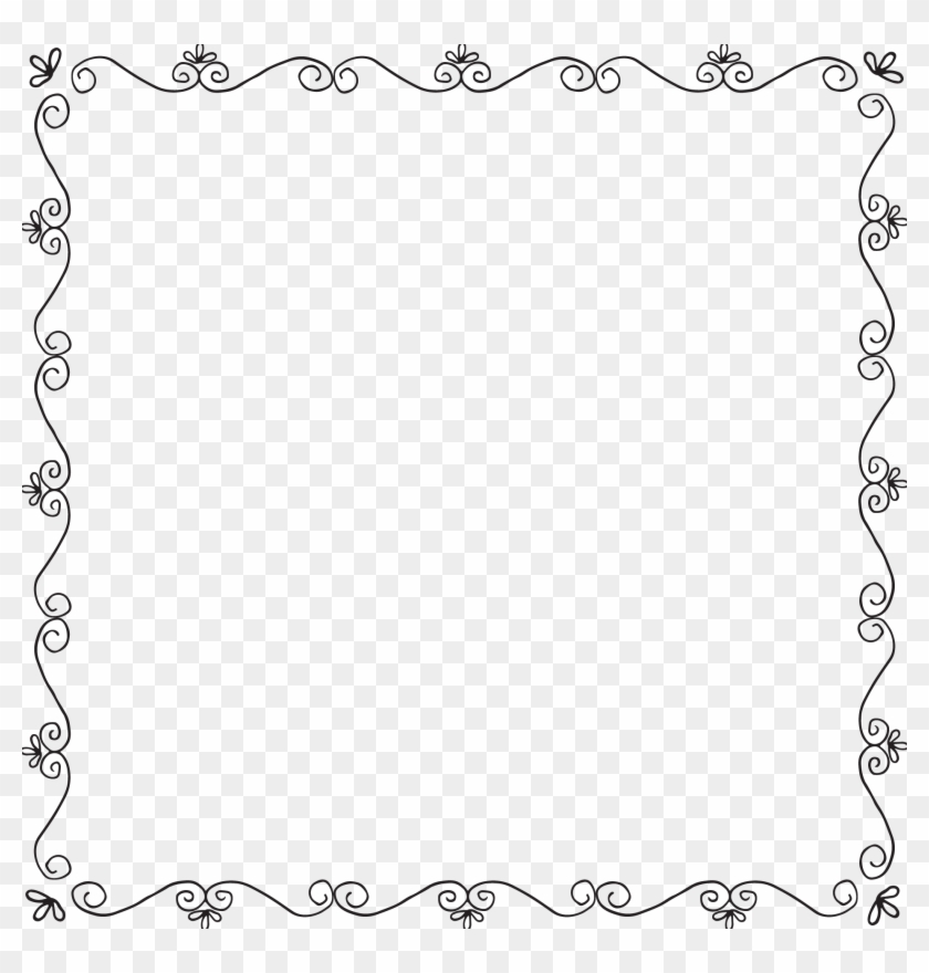 Beauty And The Beast Frame Png - Barbed Wire Clipart Border Transparent Png #495570