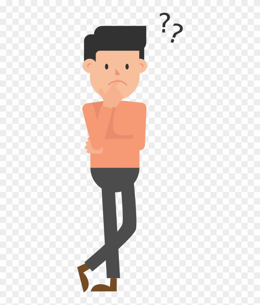 Open - Thinking Man Cartoon Png Clipart@pikpng.com