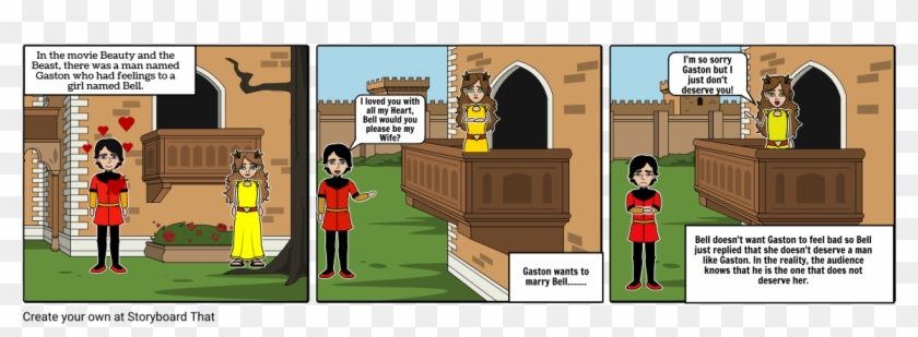 Verbal Irony-beauty And The Beast - Cartoon Clipart