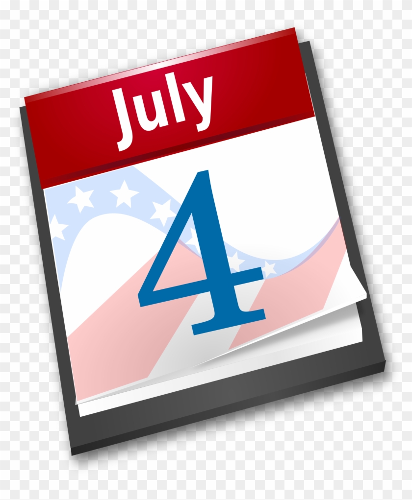 Independence Day Calendar Happy Fourth Of July United - July 4 Calendar Clipart #495777