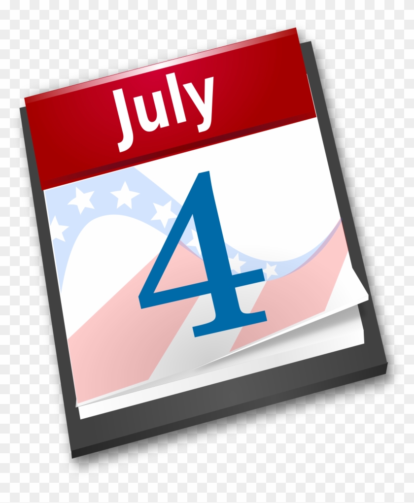 Independence Day Calendar Happy Fourth Of July United - July 4 Calendar Clipart #495777