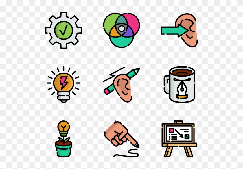 Design Thinking - Kawaii Icon Family Clipart #495824