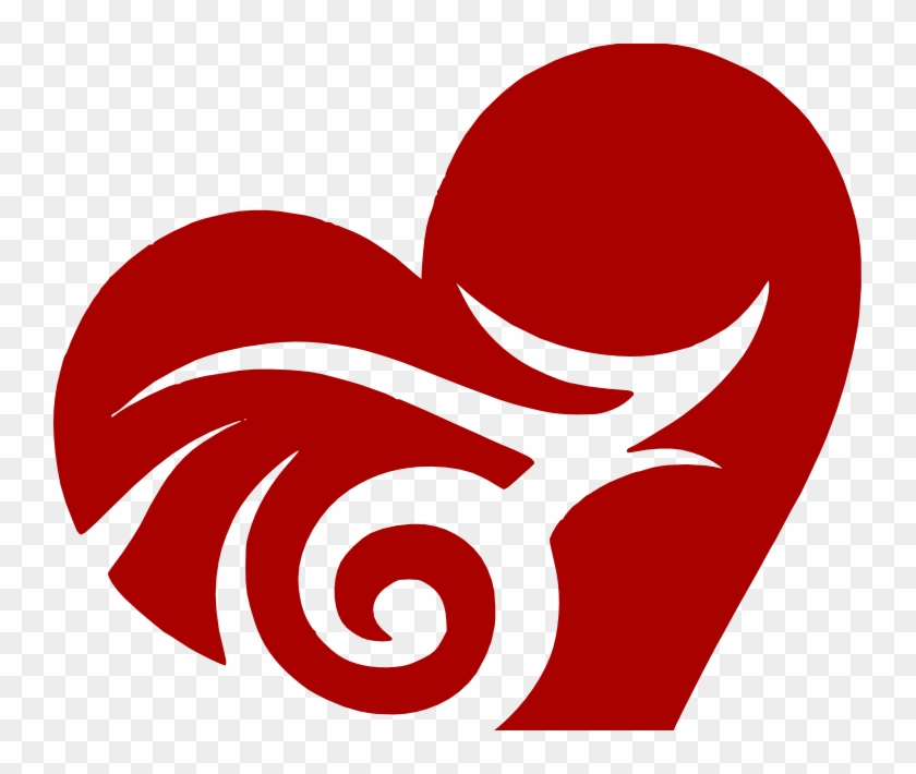 Heart With Swirls - Illustration Clipart #495859