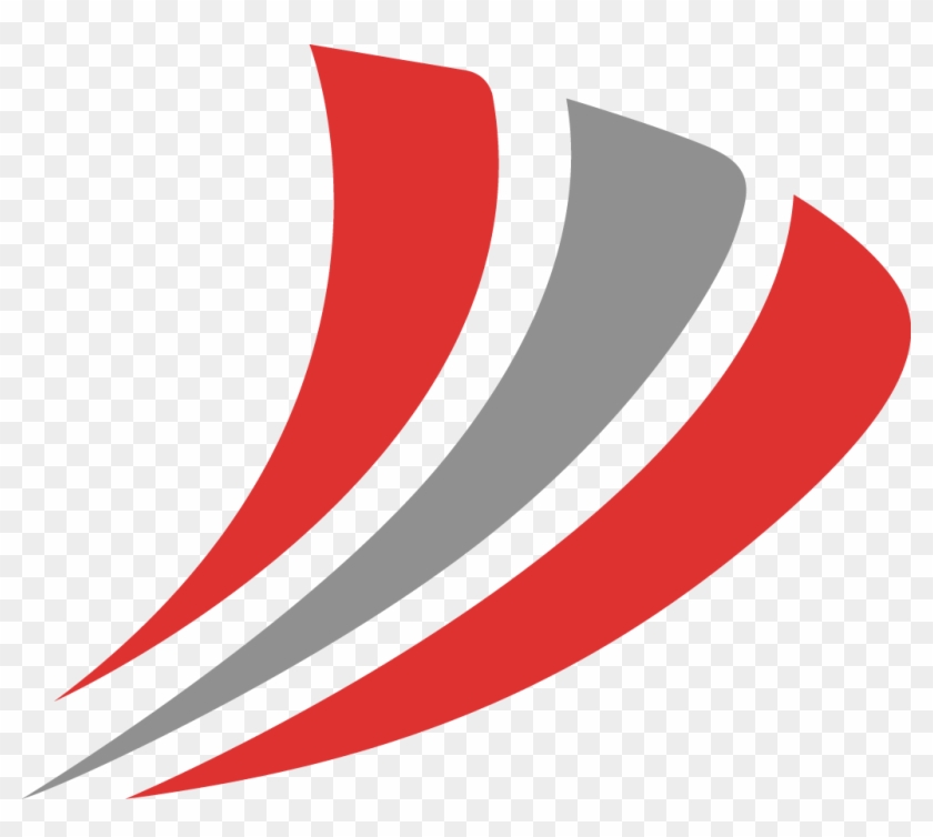 Red And Grey Swirls Of Successful Digital And Online - Graphic Design Clipart