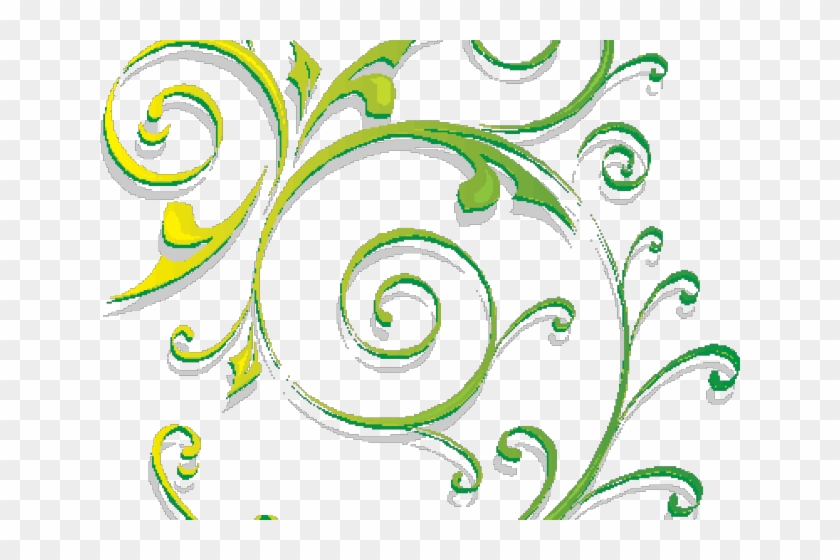 Green Swirls Clipart - Png Download