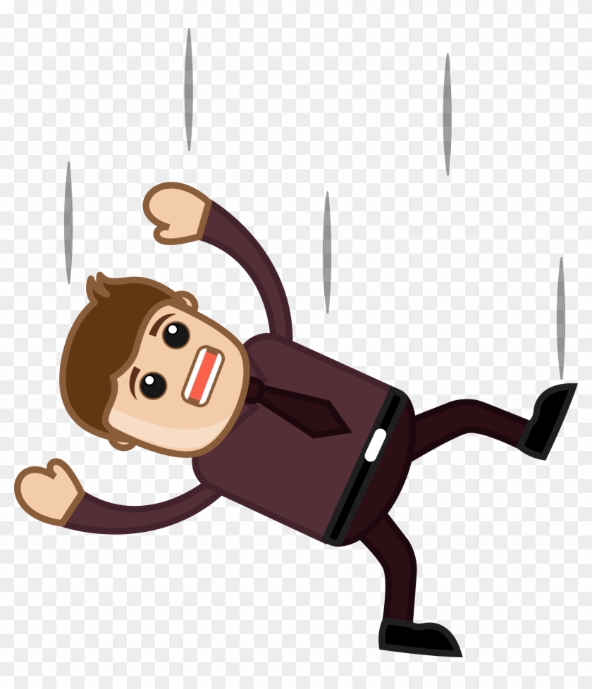 Fall Dowm Png - Fall Down Cartoon Png Clipart