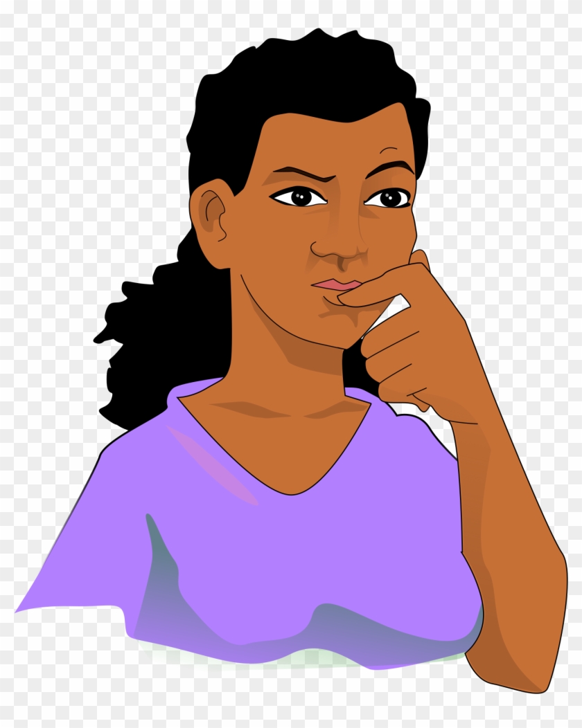 Thinking Png Woman-thinking Pngthinking Woman Png Clipart