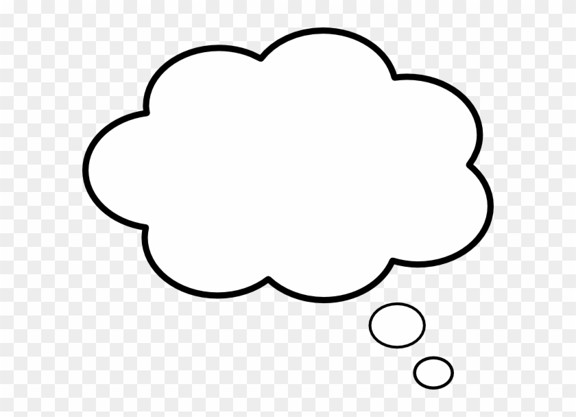 Small - White Thought Bubble Transparent Clipart
