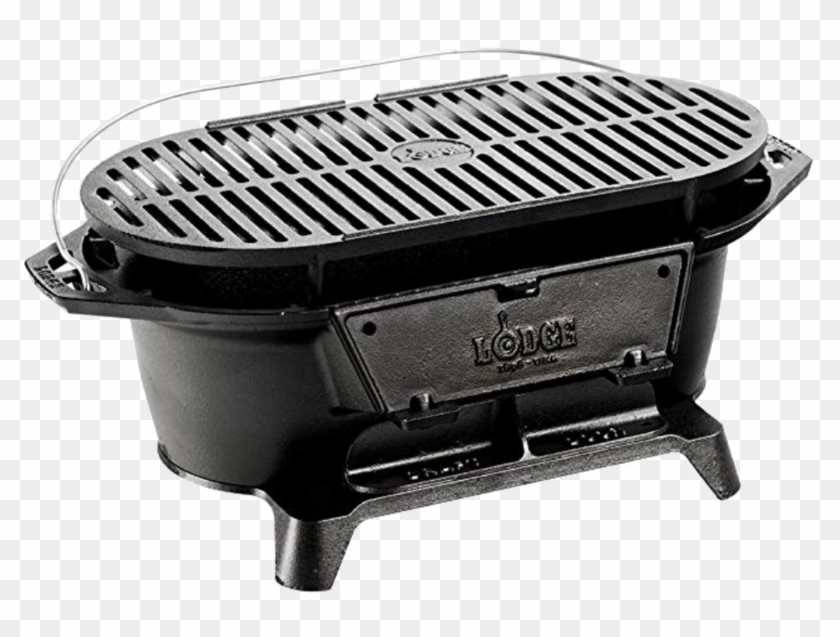 Charcoal Grilling - Cast Iron Sportsman's Grill Clipart #496602