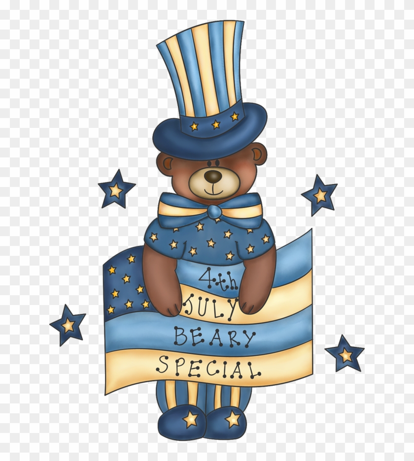 Free 4th Of July Bear Graphic - Vector Graphics Clipart