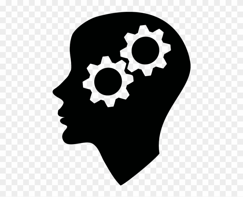 Thinking - Brain Cogs Icon Clipart