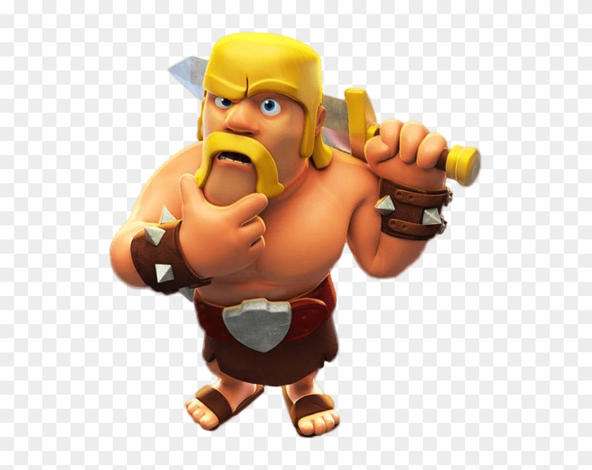 Clash Of Clans Barbarian Thinking - Clash Of Clans Clipart