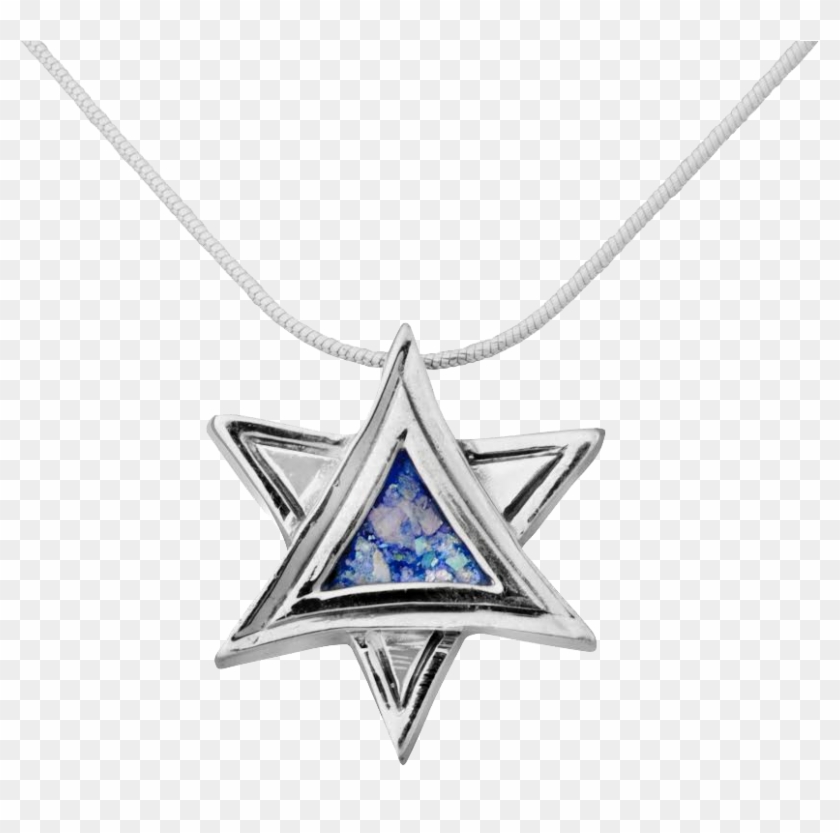 Sterling Silver Three Dimensional Star Of David - Locket Clipart #496937