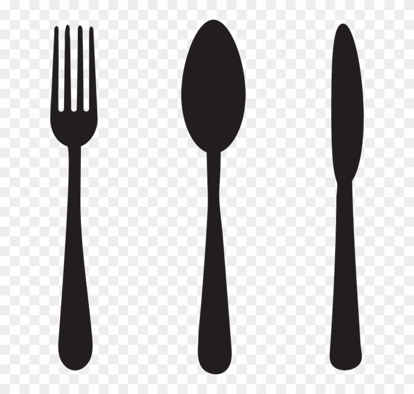 Spoon Png Image - Tenedor Y Cuchillo Vector Png Clipart #497485