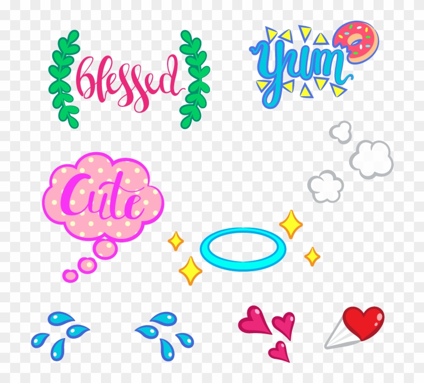 Mimicking Style Of Snapchat Stickers - Snapchat Stickers Png Clipart #498047