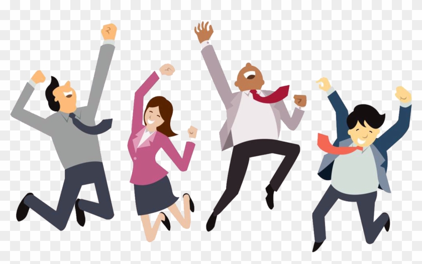 Happy Employees Png - Happy People Cartoon Transparent Clipart #498076