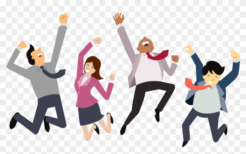 Happy Employees Png - Happy People Cartoon Transparent Clipart