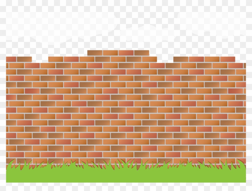 Brick Wall Euclidean Vector - Vector Brick Wall Png Clipart #498130