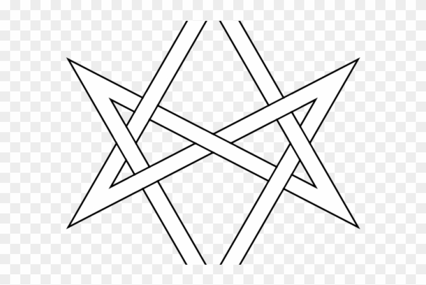 Star Of David Clipart Celtic - Unicursal Hexagram - Png Download #498268