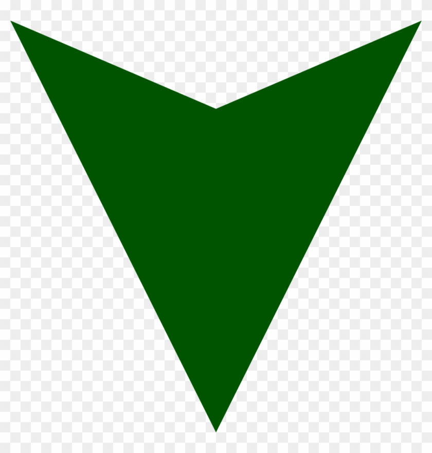 Dark Green Down Arrow - Green Down Arrow Icon Clipart