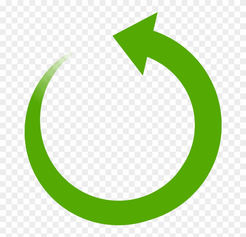 A29 Curvedarrow Green - Circle Clipart