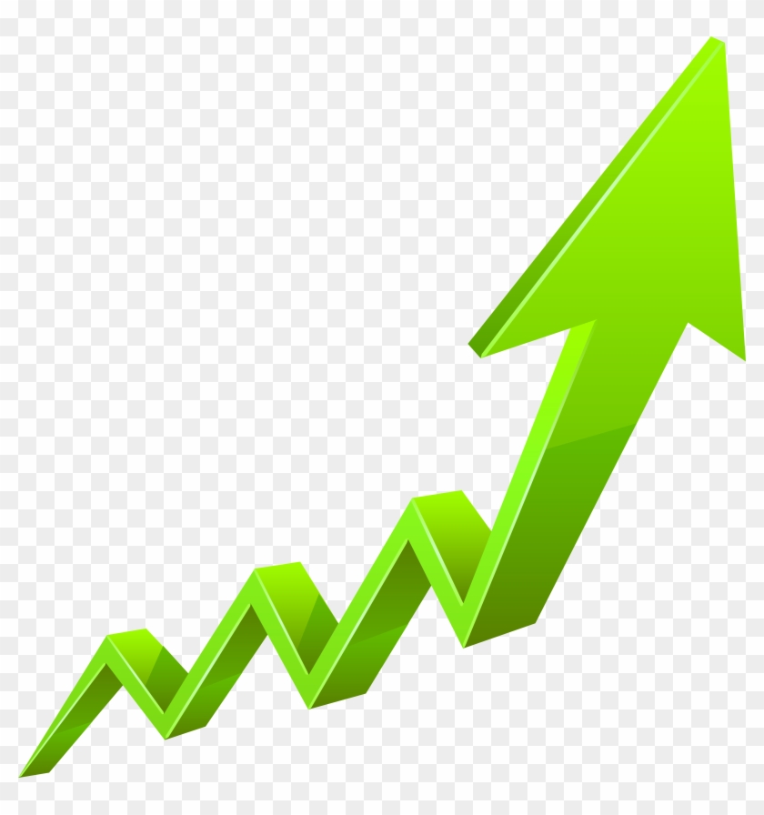 Increase Arrow Green Transparent Png Clip Art Image - Increase Arrow