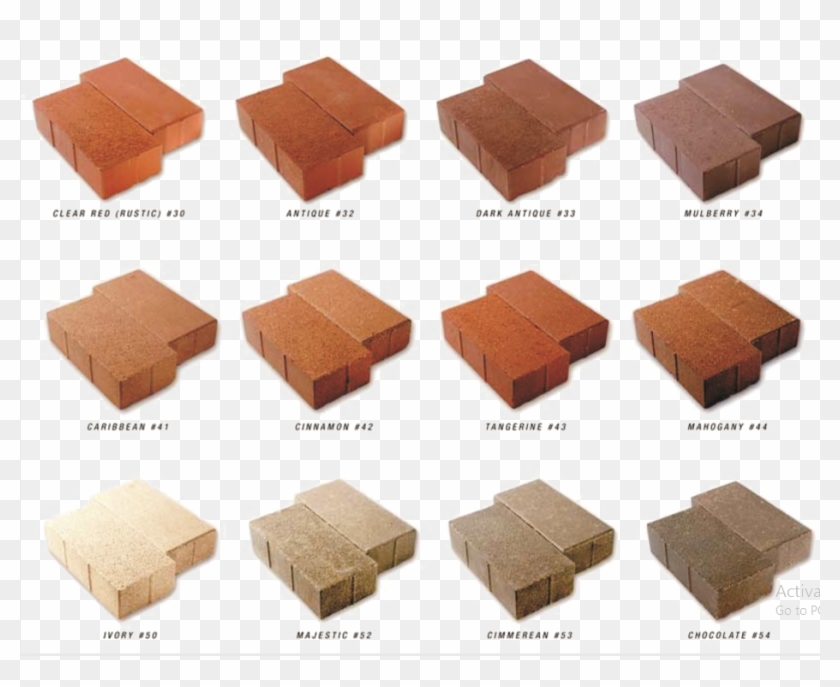 Red Brick Png Download Image - Clay Brick Paver Colors Clipart #499007