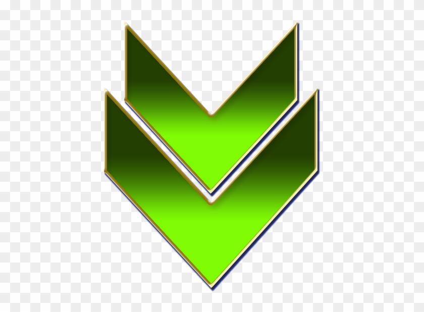 Double Arrow Green - Double Arrow Green Png Clipart