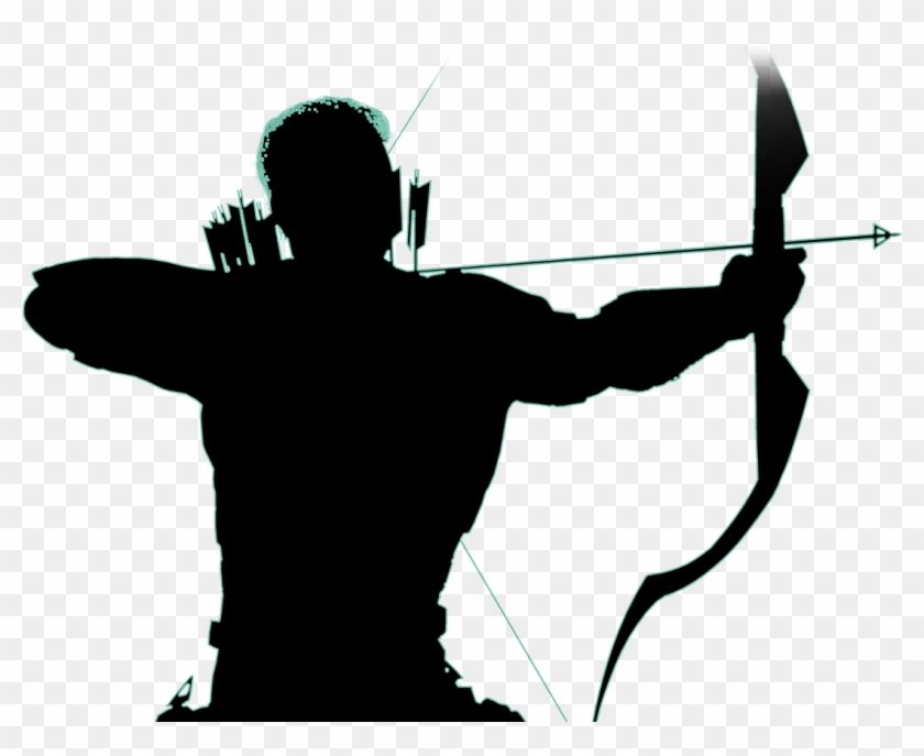 Green Arrow - “ - Green Arrow Silhouette Transparent Clipart #499186