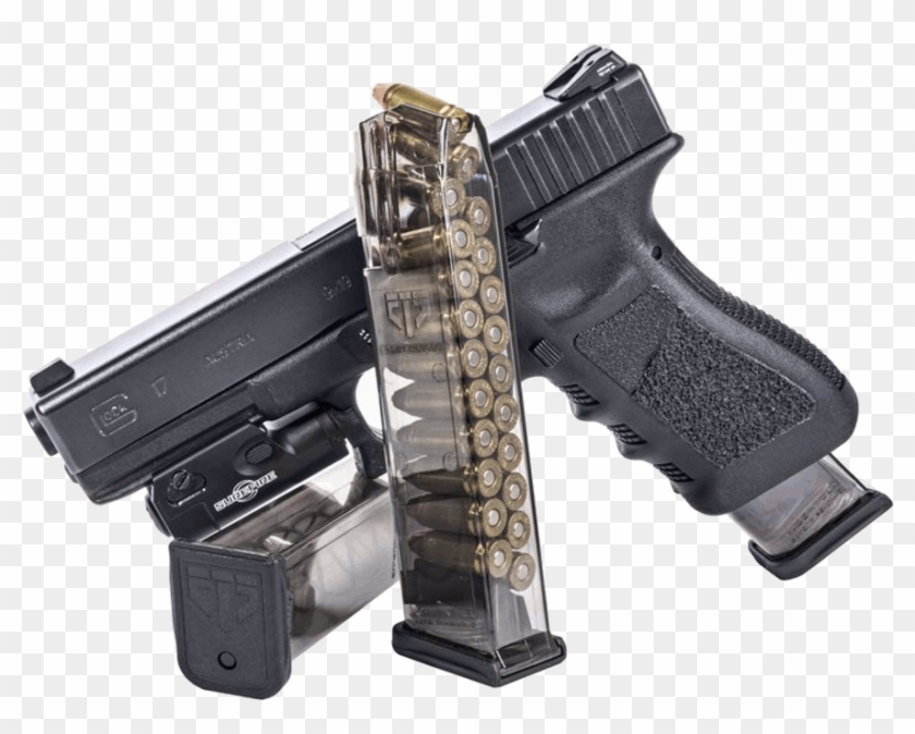 Clip Transparent Stock A Clip Glock - 9mm Glock - Png Download #499271