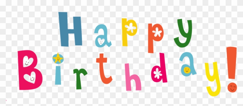 Happy Birthday Letters - Graphic Design Clipart