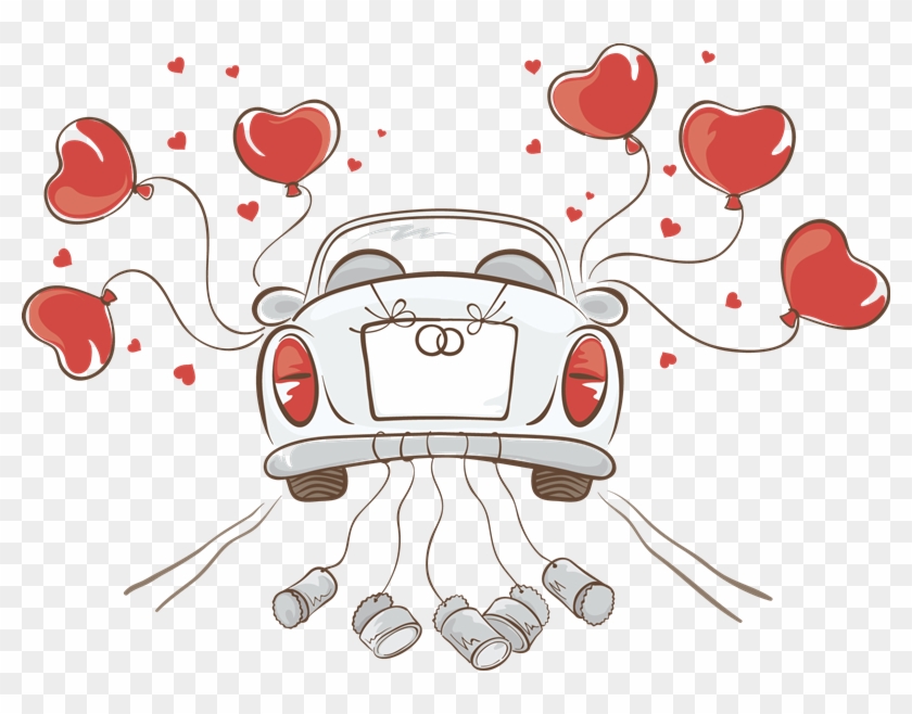 Clipart Stock Boda Png Mr S Illustrations Pinterest - Car Just Married Png Transparent Png