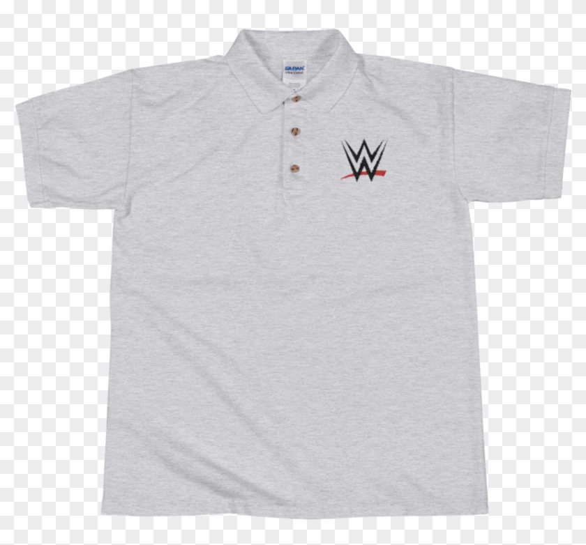 Wwe Logo Embroidered Polo Shirt Clipart #499929