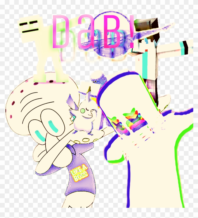 Fnaf Purpleguy Marshmello Squidward Pikachu Dab Roblox - Illustration Clipart