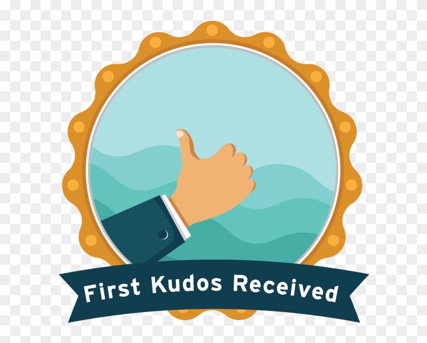 First Kudos Received Circle Clipart (4900699) PikPng