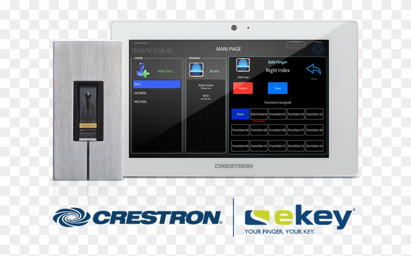 Advantages Of Fingerprint Door Access - Crestron Ekey Clipart