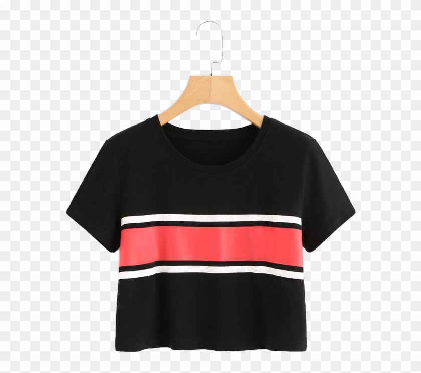 #aesthetic #brandy #brandymelville #blackandred #shirt - Clothes Hanger Clipart #4901274