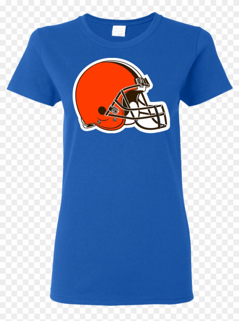 Cleveland Browns Helmet Logo Ladies' T-shirt - Football Helmet Clipart