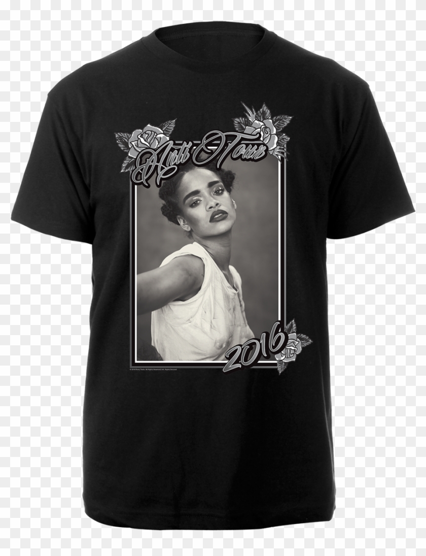 Rihanna Anti Tour 2016 Tee Active Shirt Clipart 4902400 Pikpng
