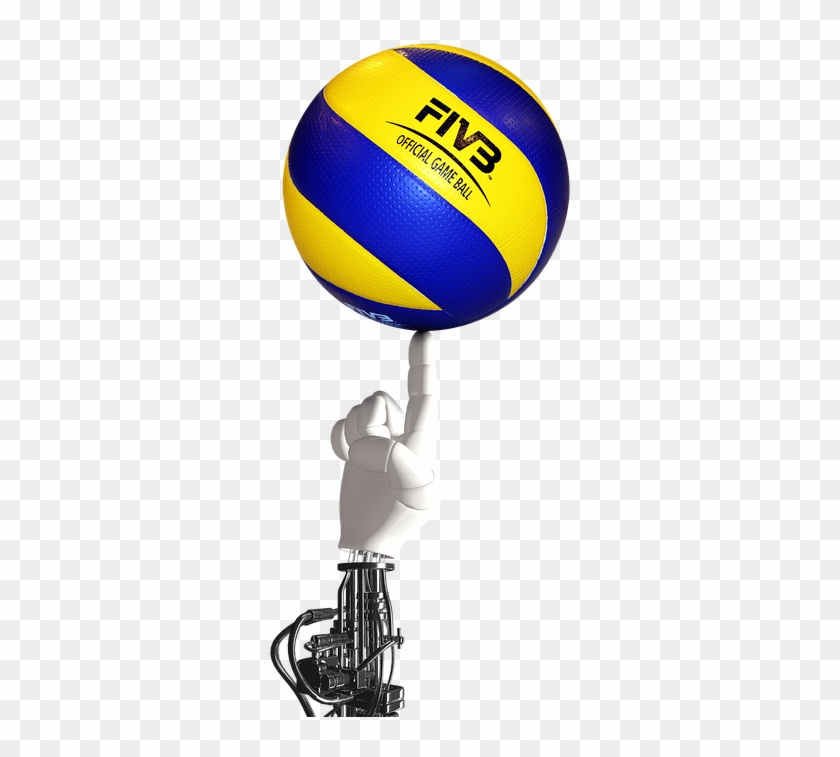 Volleyball Ball Robot Hand Cyborg Robot Balance - 2015 Fivb Beach Volleyball World Tour Clipart #4902636