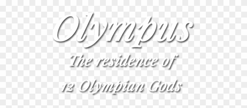 Olympus Mountain Thessaly Greece - Calligraphy Clipart